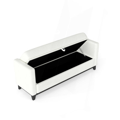 Banc de rangement 66 po en sherpa beige avec pieds en bois massif et 2 traversins, banc de bout de lit multifonctionnel pour chambre à coucher, salon, entrée