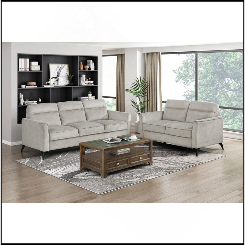 Ensemble de canapé 2 pièces Modern Living, Blanc