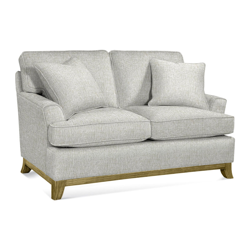 Oaks Way Loveseat, Elite Sand; 0321-74, Brass Finish
