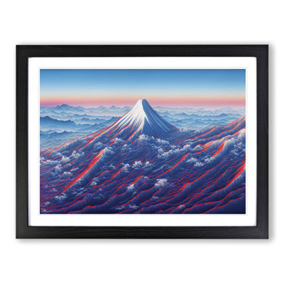 A Japanese Mountain Sunset Vol.3 - Single Picture Frame Painting