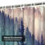 Rideau de douche avec 12 crochets Misty Forest Morning Garden-1055355785