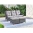 Bonia 72.44'' Polyethylene (PE) Wicker Outdoor Patio Sofa
