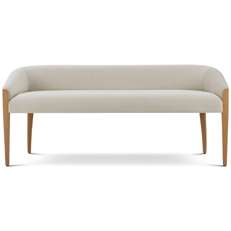 Paris Solid Wood Bench, Sand, Natural