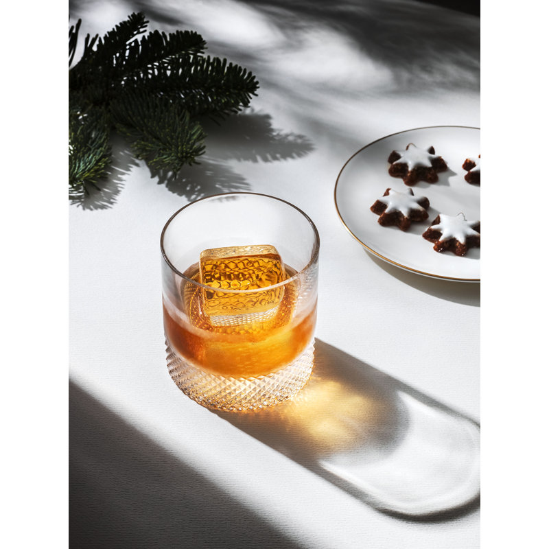 Diamond Handmade Crystal Drinking Glass, 8.5