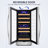 15" Wine Premium Refrigerator 30 Bottle Dual Zone Wine Cooler with Two Handle and Reversible Hinge