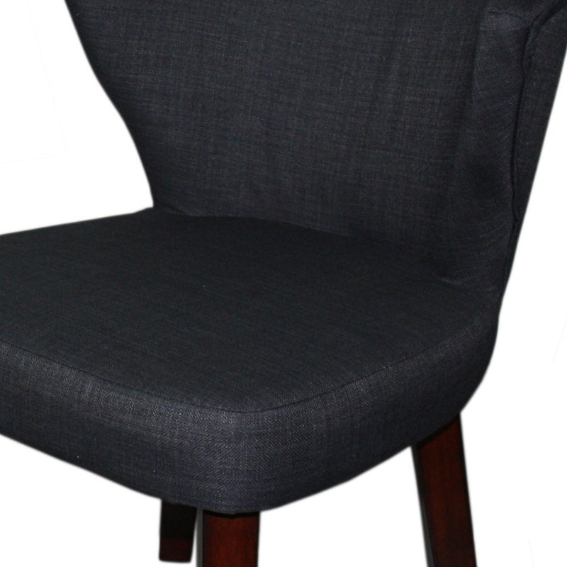Chaise de salle à manger 31 po, Gris anthracite foncé