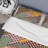 Brown And Yellow Patchwork Polyester Houndstooth Duvet Cover-1460807794