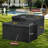 Wicker Deck Box With Wheels, All-Weather Outdoor Storage Box, Rattan Storage Bin For Patio Furniture, Outdoor Cushions, Pool Storage And Garden Tools-114549843-114549846