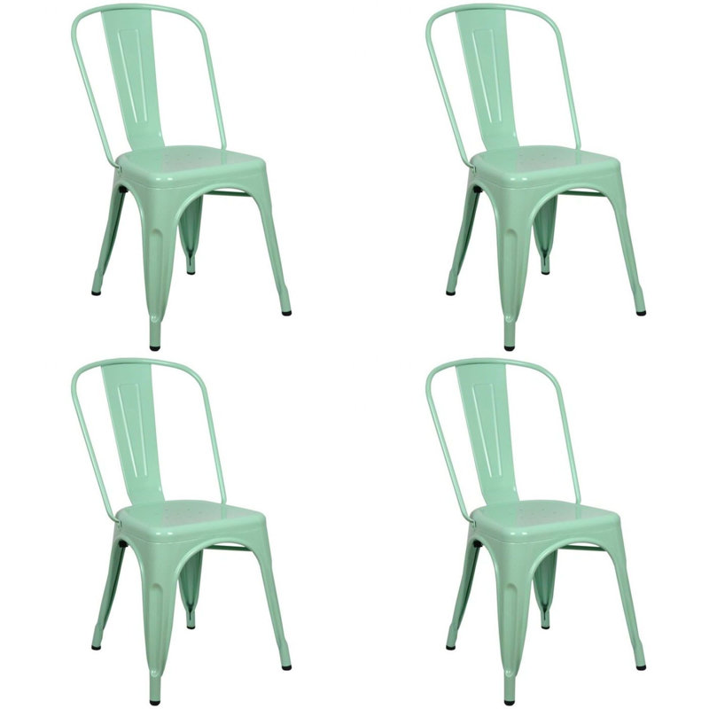 Chaise de patio empilable Hakana, Menthe verte