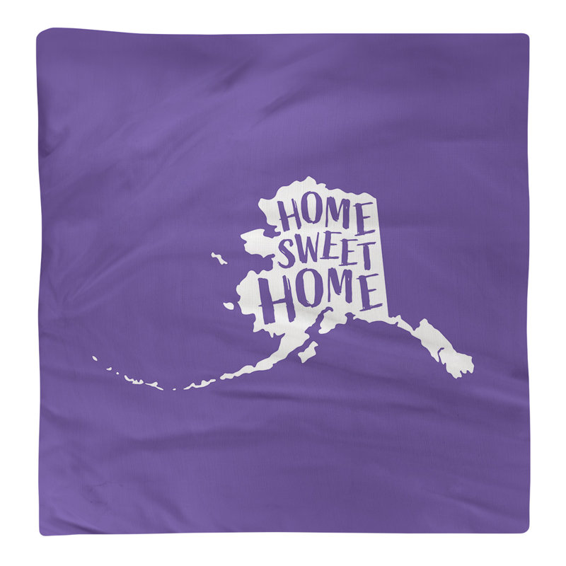 Cotton, Polyester Cities & Maps Square Napkin, Purple, 10" W x 10" D, Polyester