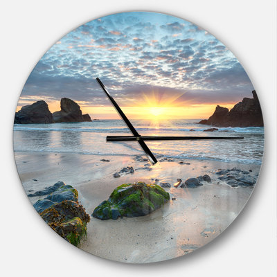 Magnifique horloge murale moderne Porthcothan Bay