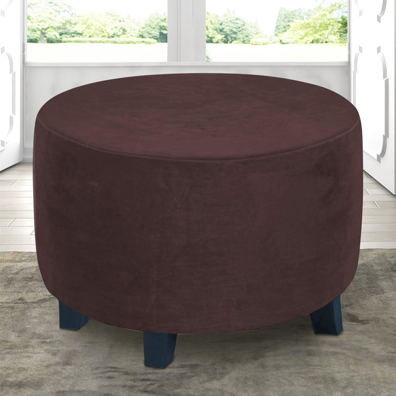 Housse pour repose-pieds à coussins carrés / rectangulaires, H 18 po x l 23 po x P 23 po, Mélange de polyester brun