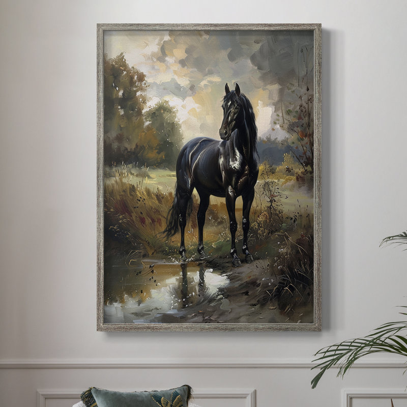 ANIMALS Series CECXVII, reproduction encadrée - bois massif, H 15 po x l 12 po