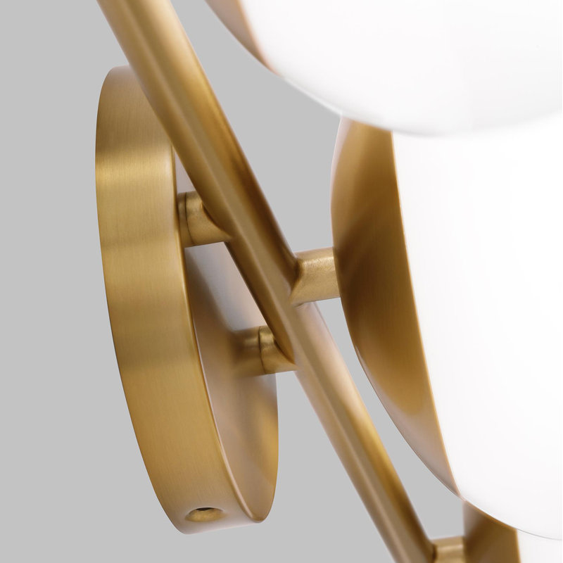 3 - Light Vanity Light, Burnished Brass