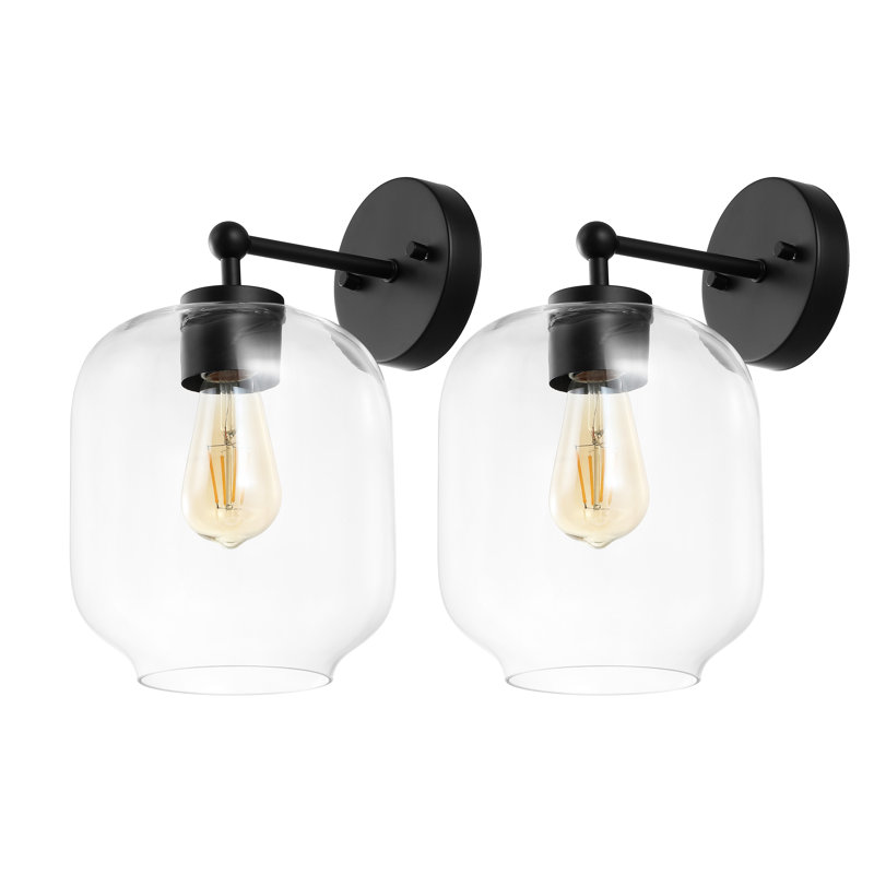 Meinolf Armed Sconce, Black