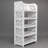 Five Tiers Carved Shoe Rack