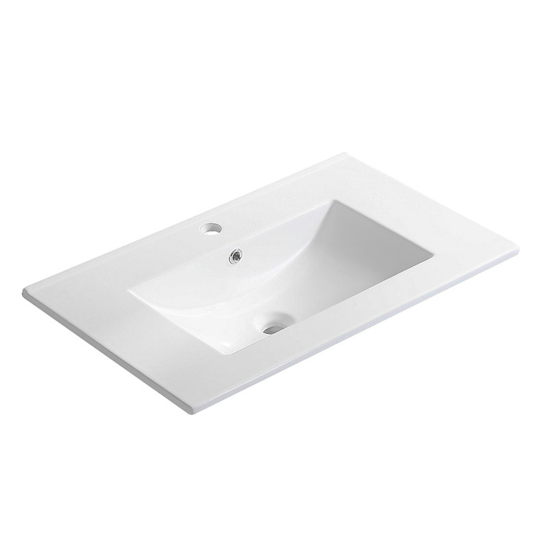 Lavabo de meuble-lavabo en céramique 36 po