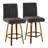 Hank 26" Fixed-Height Counter Stool With Bent Wood Legs - Set Of 2-109244157