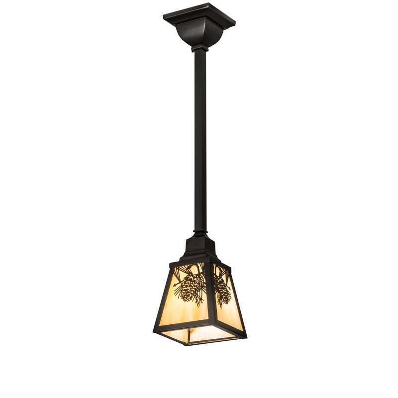Luminaire suspendu carré à 1 lumière Maegan