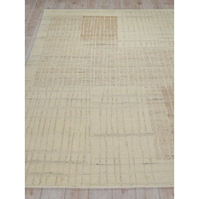 Talido hand-knotted New Zealand Wool Ivory Area Rug
