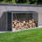 327cm W x 77cm D Metal Log Store