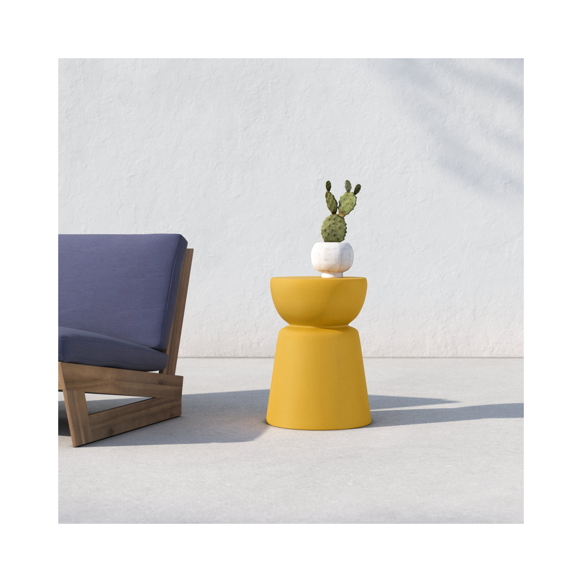 Ashlynn Stone/Concrete Side Table
