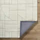 Rectangle Lorette Wool Area Rug with Non-Slip Backing