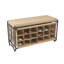 Banc de rangement pour chaussures en métal Zonia