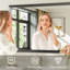 Modern & Contemporary Beveled Metal Framed Rectangular/Square Bathroom Vanity Mirrors with HD Tempered Glass-67756022-71934697-67756019