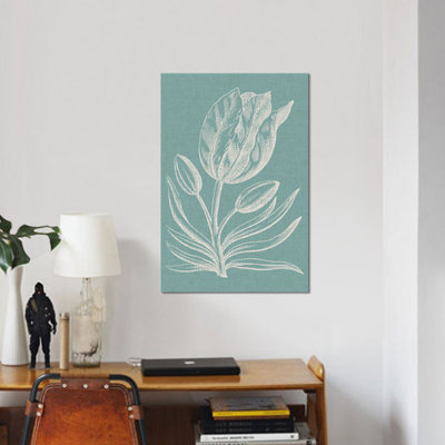 «Graceful Floral I» par Vision Studio - impression sur toile tendue