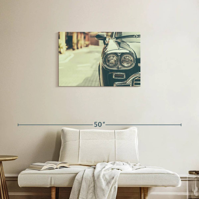 Mehar Vintage Jaguar Car, 20" H x 30" W