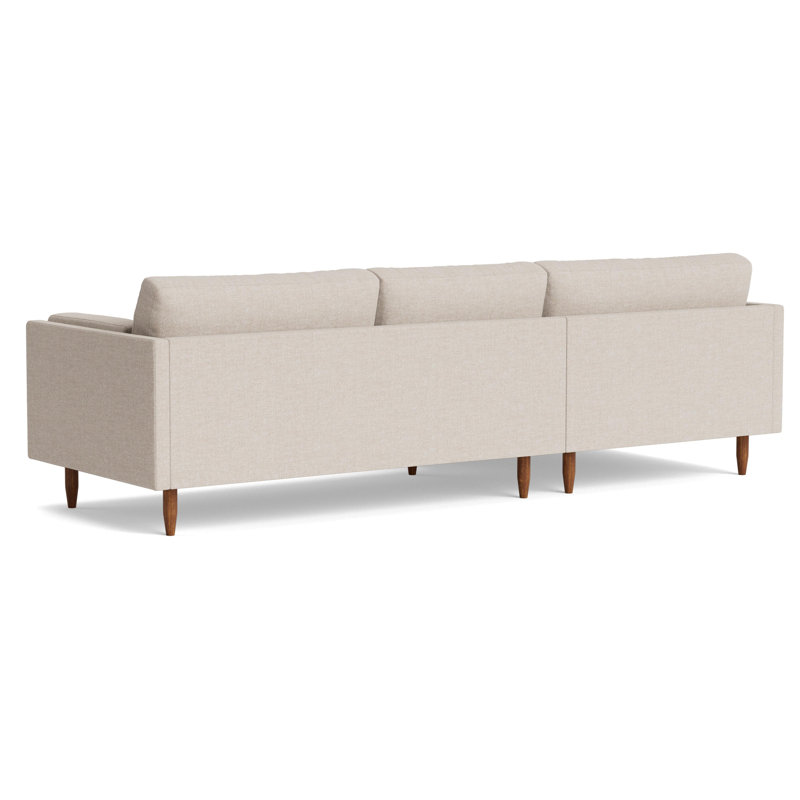 Skinny Fat Chaise Sectional, Left Hand Facing, Performance Weave - Natural