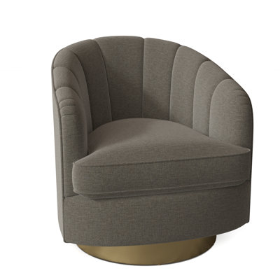 Tipsy 28.75" W Swivel Barrel Chair