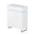 30.7" W High Gloss PET 2 Drawer 2 Door Shoe Cabinet With Light-1851642025