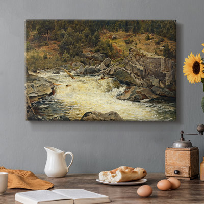 Mountain Stream, Hallingdal-Hans Gude-Gallery Wrapped Canvas-1848