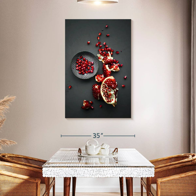 Yarlin Pomegranate Seeds, 48" H x 32" W