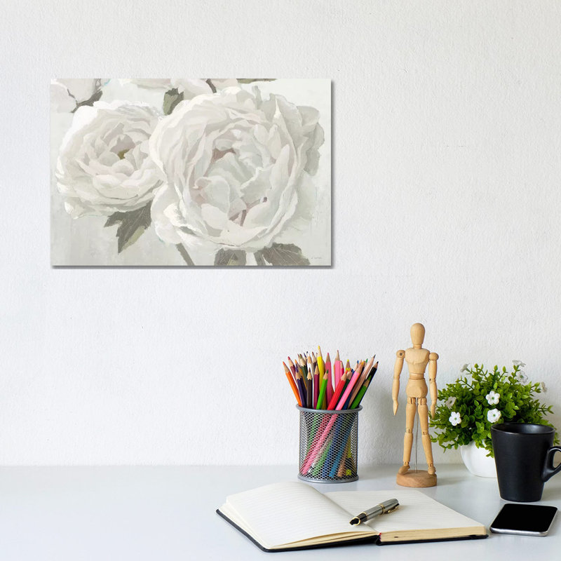 Essence Of June II Neutral by James Wiens - Wrapped Canvas Painting, 20.32 cm H x 30.48 cm W
