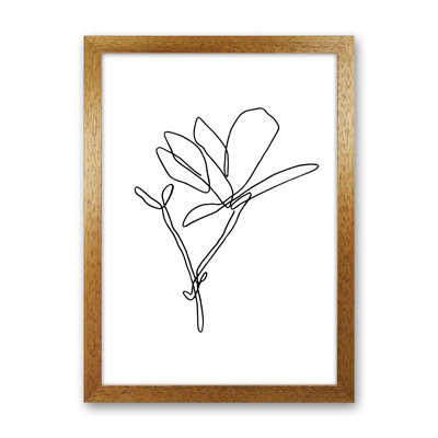 Japanese Magnolia 1 Piece Wall Art on Canvas
