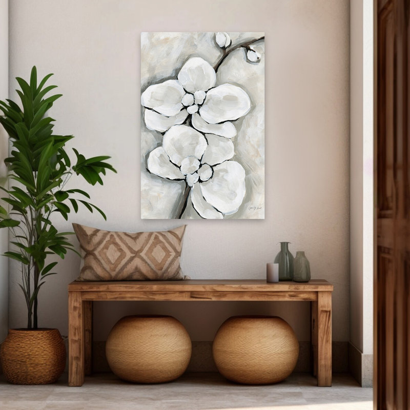 Orchidée contemporaine contemporaine et moderne, H 48 po x l 32 po