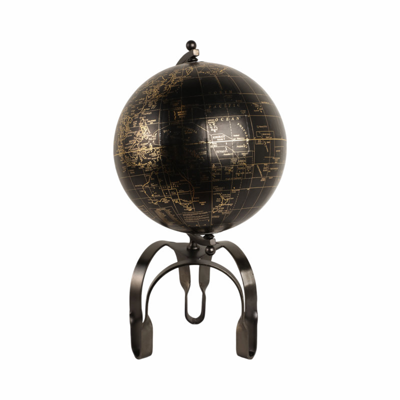 22" Rally Large Metal Globe, 22" H x 13" W x 13" D