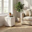 Tabouret haut de salon en cuir Pure