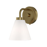 Wynridge Plug & Play 1-Light Wall Sconce in Transitional and Modern Style-9.25 Inches Tall and 6 Inches Wide