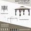 Pavillon de jardin avec moustiquaire de 13 pi x 13 pi Outsunny