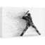 Illusion 3D surréaliste abstrait point noir joueur de baseball Portrait Sports Art numérique décoration murale-98161338-124478444