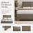 Aspen Solid Wood Platform Bed with Tall Headboard, Gray Wood (Queen)