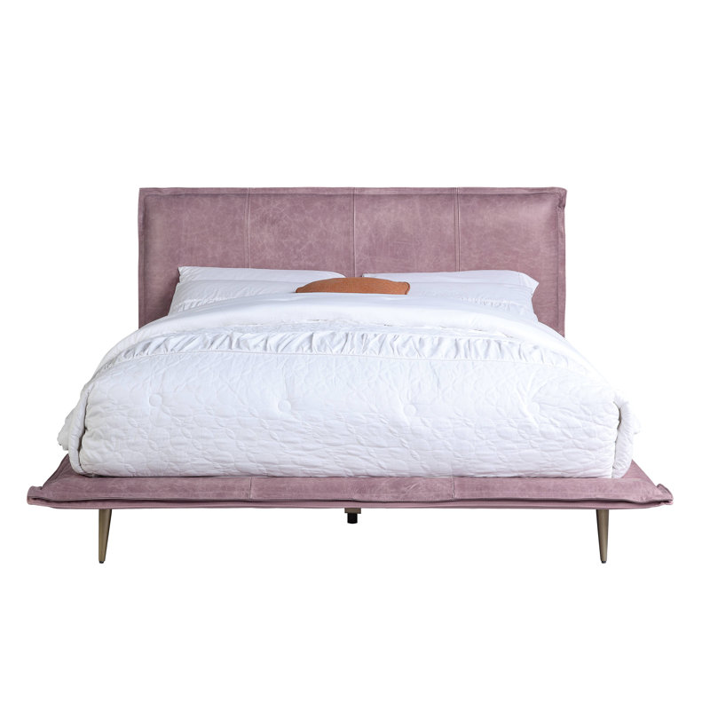 Lamaiyah Low Profile Platform Bed, King, Pink