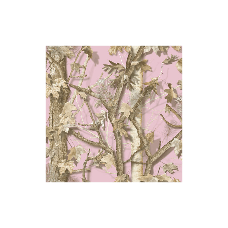 Double Roll Pink Camouflage Wallpaper