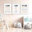 3Pcs Affirmations For Kids Wall Art Nursery Wall Decor Daily Inspirational Quotes Prints Posters Kids Bedroom Canvas Painting I Am I Can Words Pictures for Nursery Classroom Bedroom Framed-465101605