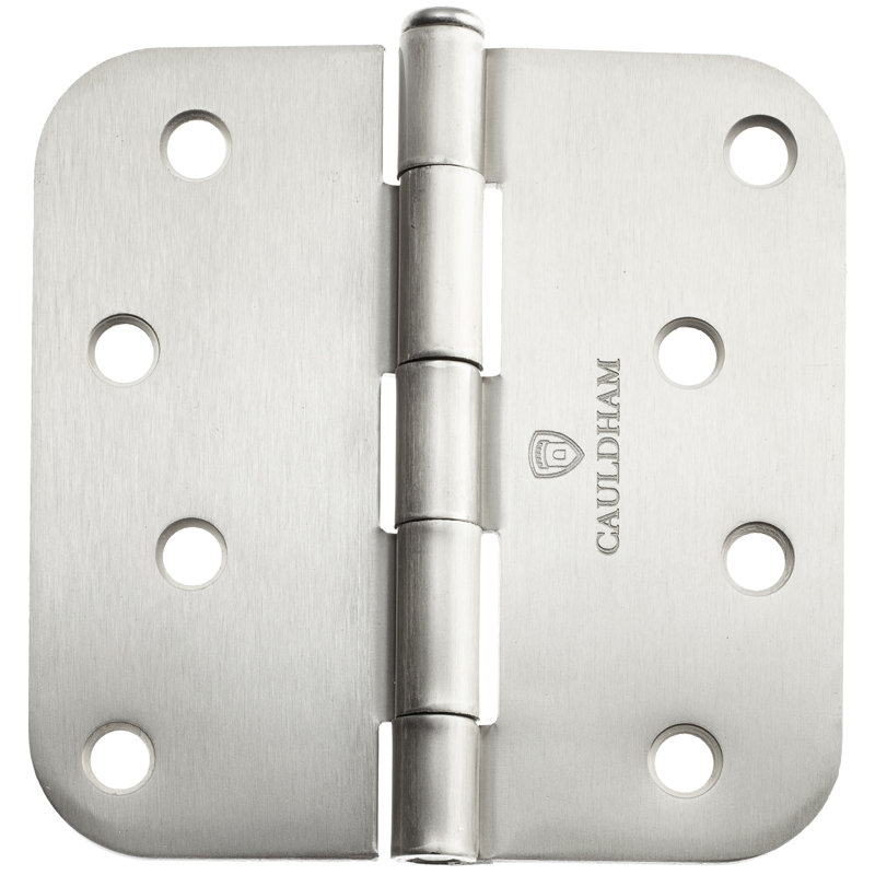 4" H x 4" W Butt Bearing Door Hinges, Satin Nickel