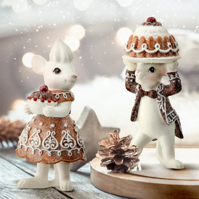 Ensemble de 2 figurines de gâteau au pain d'épice
